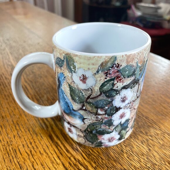"Bluebirds" Lang and Wise Coffee Cup Mug 2002 #SW 36 - Picture 3 of 6